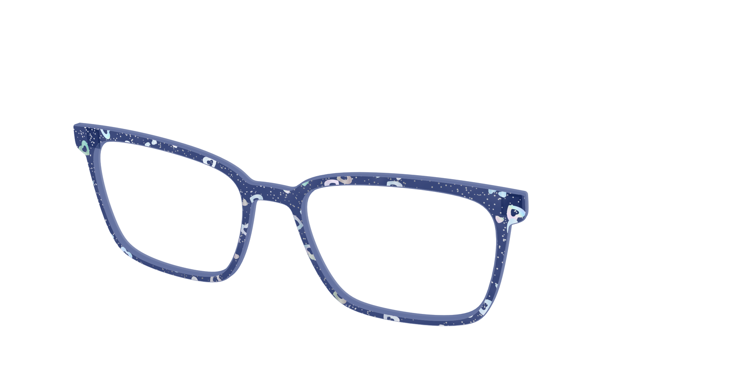 The Denim Heart Glitter Crystal - Angle Top Image - Pair Eyewear