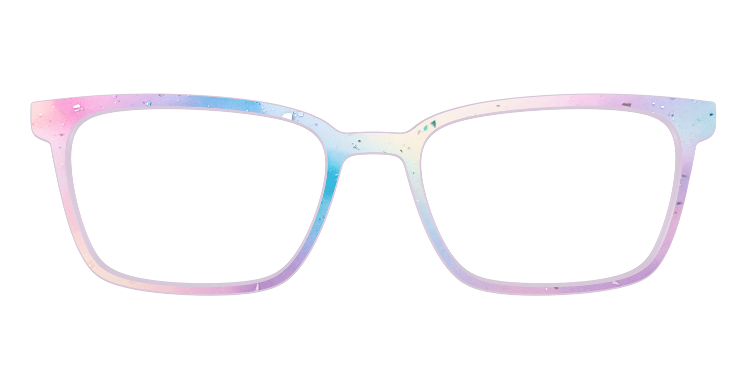 The Dreamy Pastel with Holographic Glitter - Front Top Image - Pair Eyewear