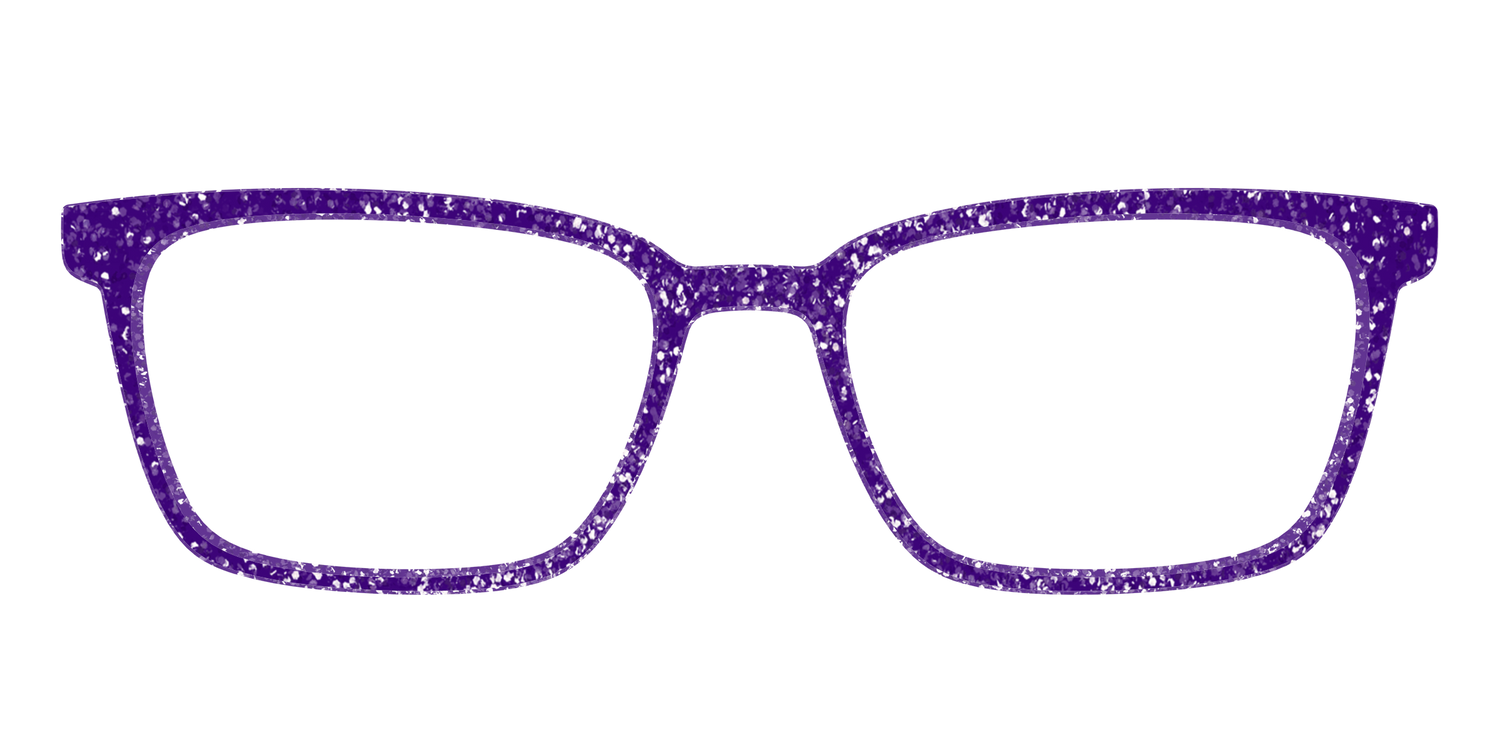 The Electric Purple Sparkle - Front Top Image - Pair Eyewear