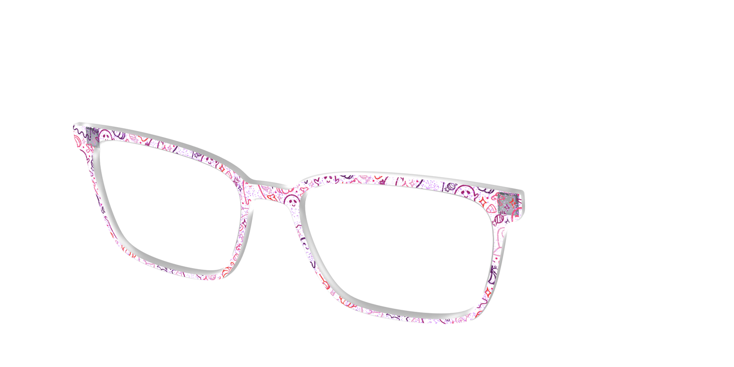 The Frightfully Fun Doodles Crystal - Angle Top Image - Pair Eyewear