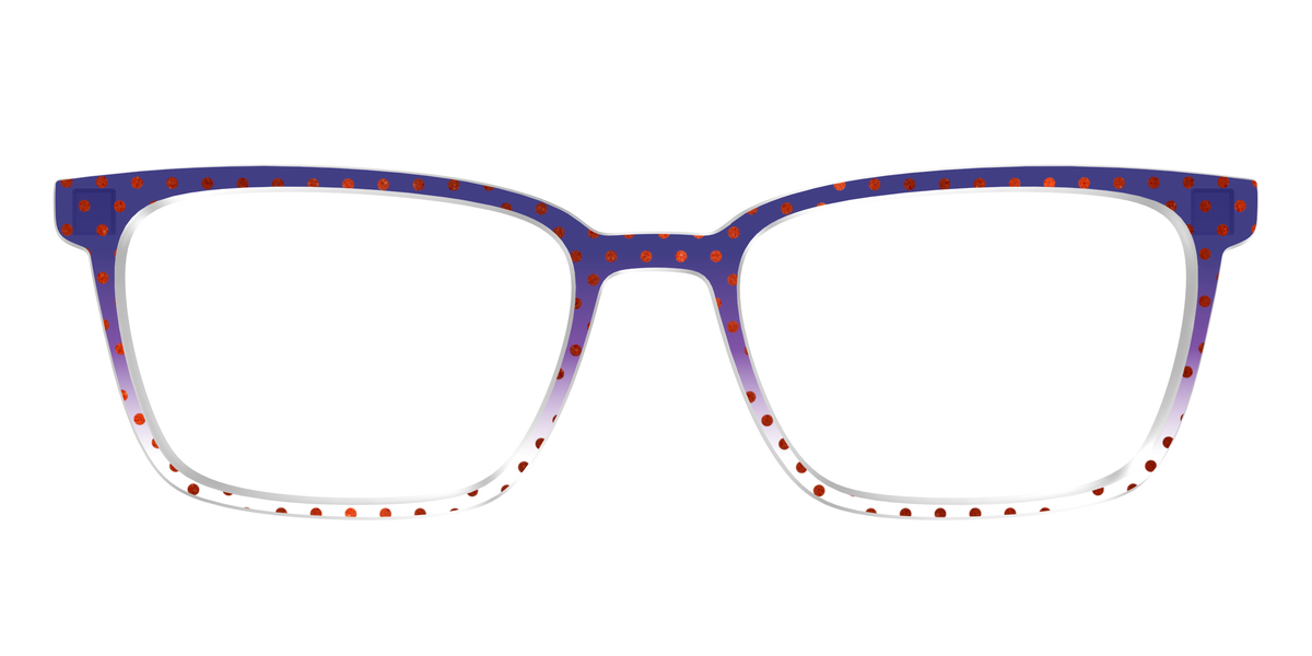 The Galactic Plum Gradient Crystal Polka Dots - Front Top Image - Pair Eyewear