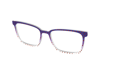 The Galactic Plum Gradient Crystal Polka Dots - Angle Top Thumbnail - Pair Eyewear