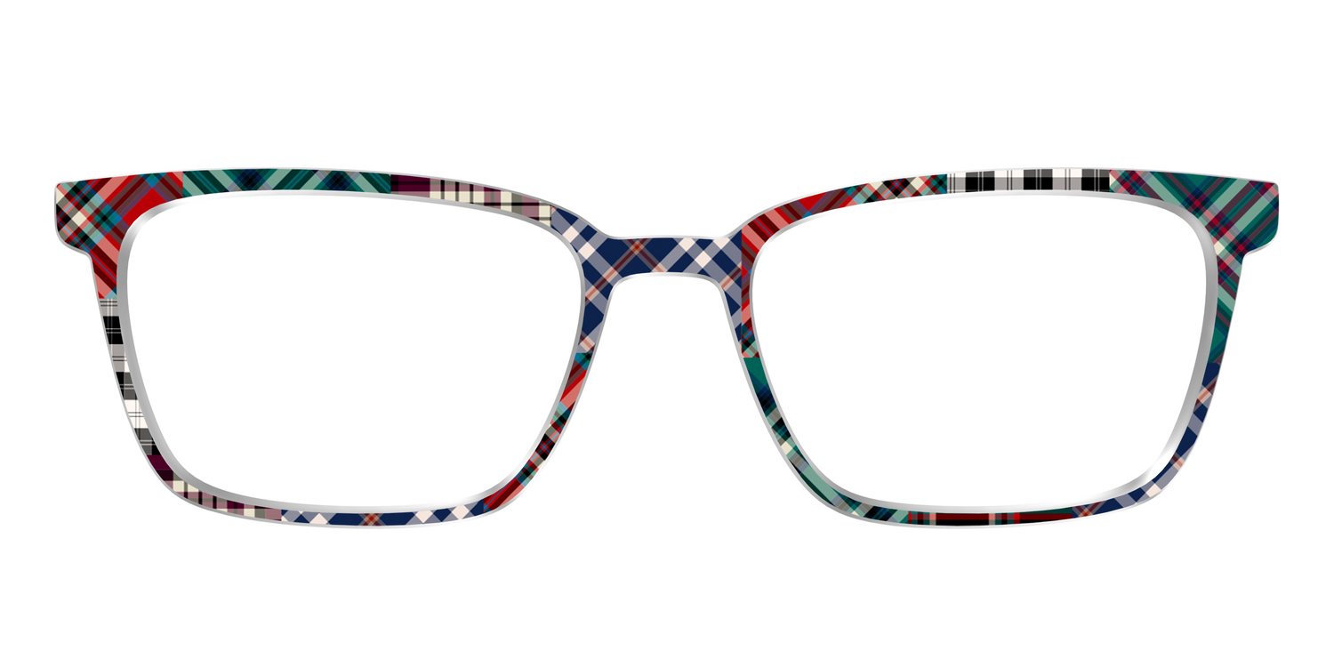 The Grunge Plaid Print Mix - Front Top Image - Pair Eyewear