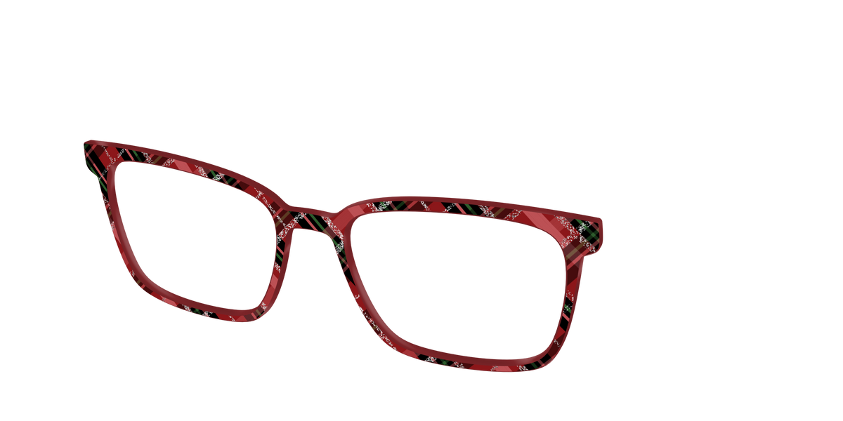 The Holly Plaid with Glitter - Angle Top Image - Pair Eyewear