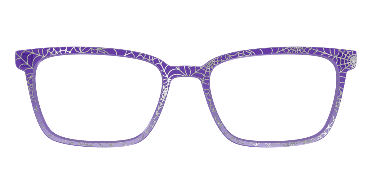 The Holographic Purple Webbed Crystal - Front Top Image - Pair Eyewear