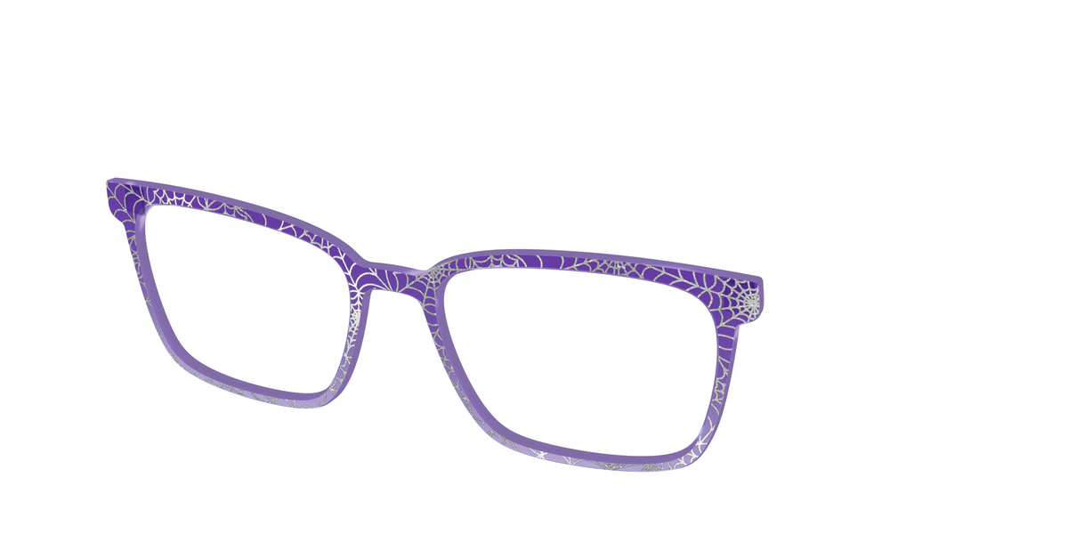 The Holographic Purple Webbed Crystal - Angle Top Image - Pair Eyewear
