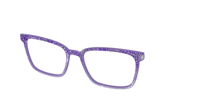 The Holographic Purple Webbed Crystal - Angle Top Thumbnail - Pair Eyewear