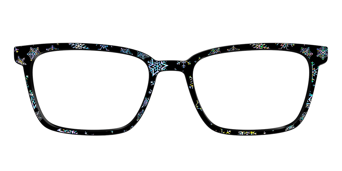 The Holographic Snowflakes - Front Top Image - Pair Eyewear