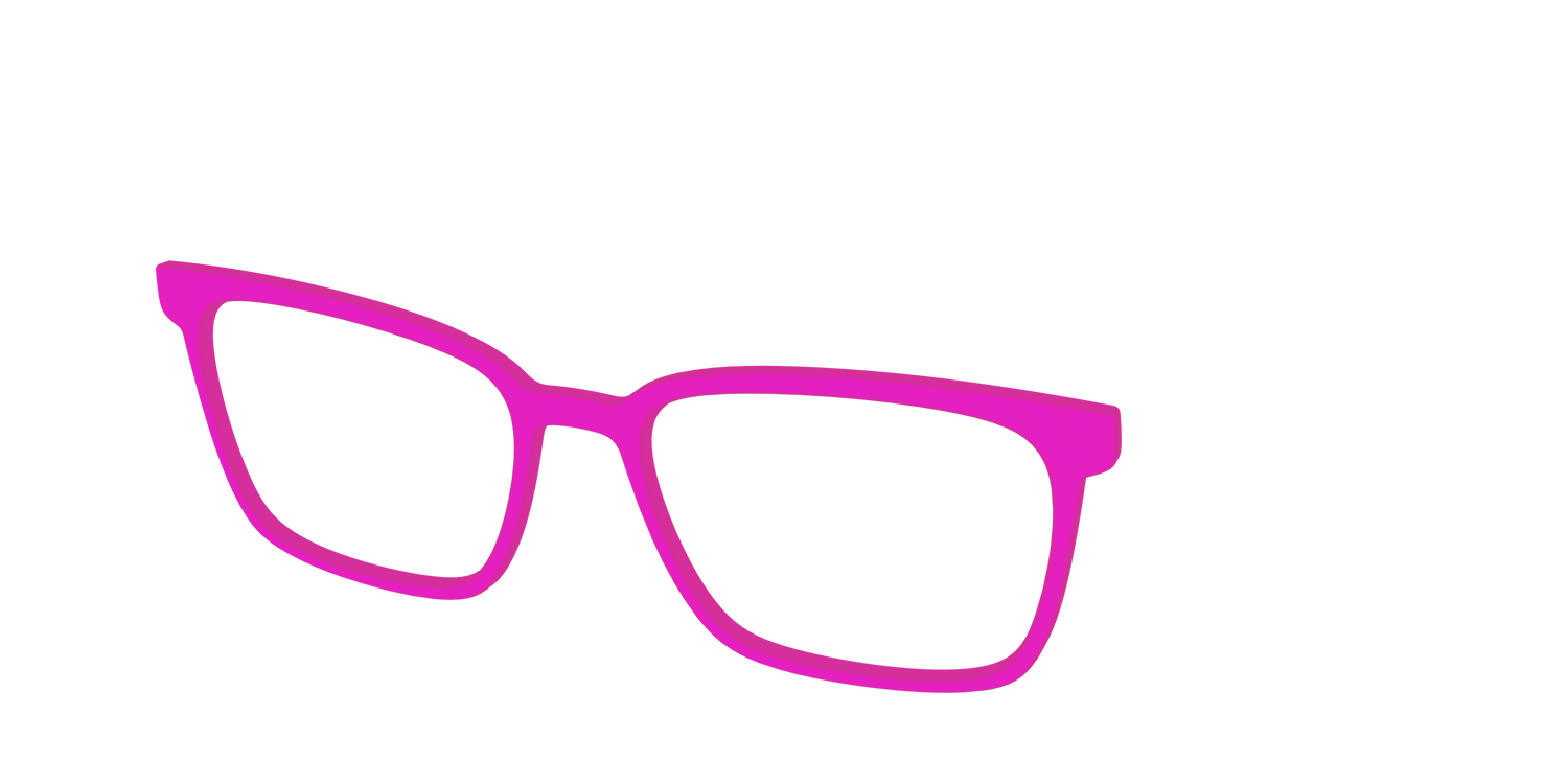 The Hot Pink - Angle Top Image - Pair Eyewear