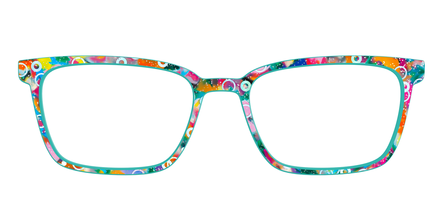 The Imaginative Tortoise with Bubble Glitter - Front Top Image - Pair Eyewear