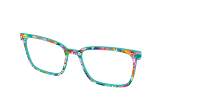 The Imaginative Tortoise with Bubble Glitter - Angle Top Thumbnail - Pair Eyewear