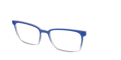 The Indigo Gradient Crystal - Angle Top Thumbnail - Pair Eyewear