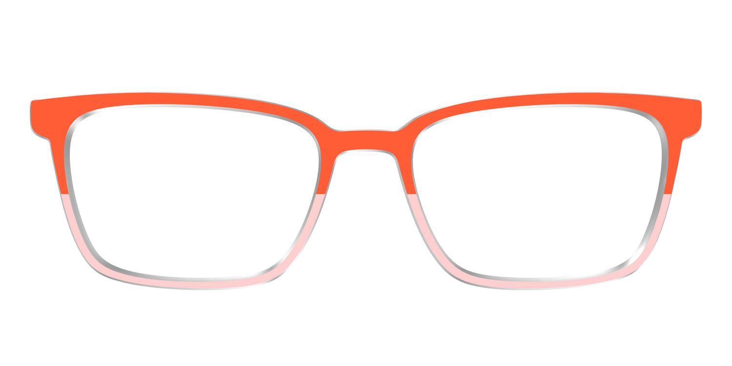 The Jasper & Venetian Pink Split - Front Top Image - Pair Eyewear