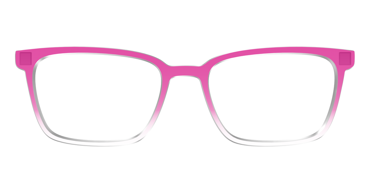 The Magenta Gradient Crystal - Front Top Image - Pair Eyewear
