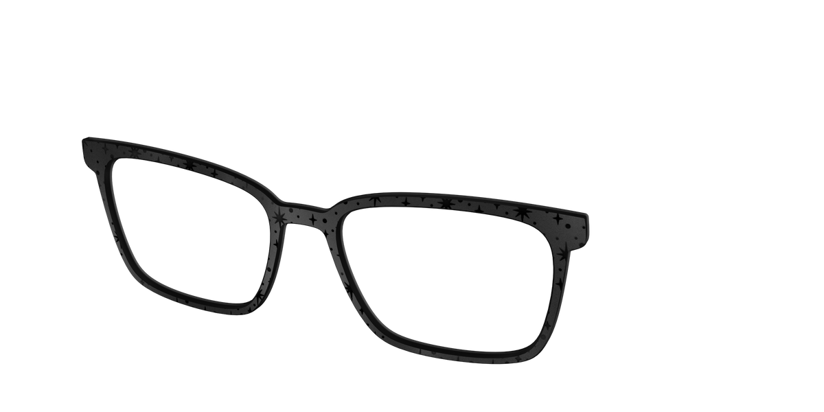 The Matte Black Spell Bursts - Angle Top Image - Pair Eyewear