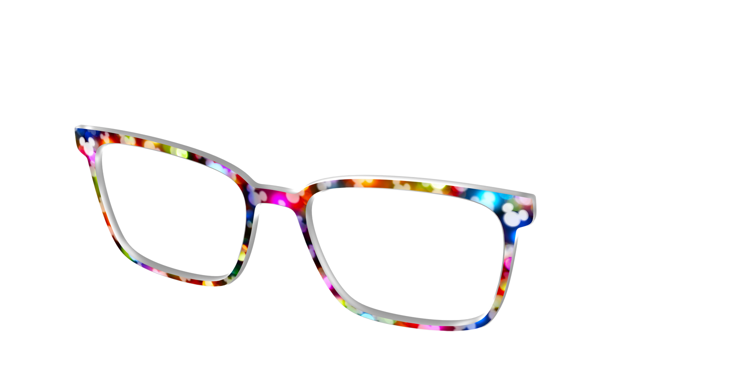 The Mickey Bokeh - Angle Top Image - Pair Eyewear