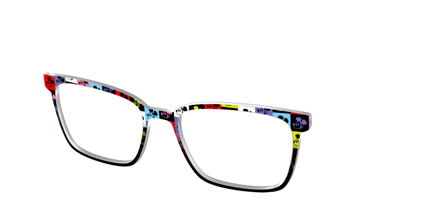 The Mickey Check - Angle Top Image - Pair Eyewear