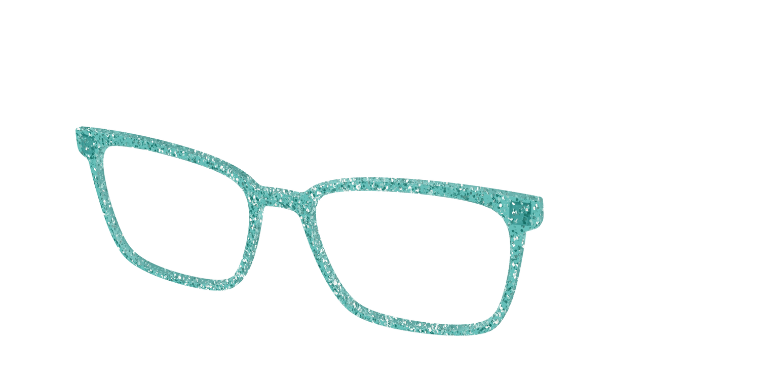 The Mint Sparkle - Angle Top Image - Pair Eyewear