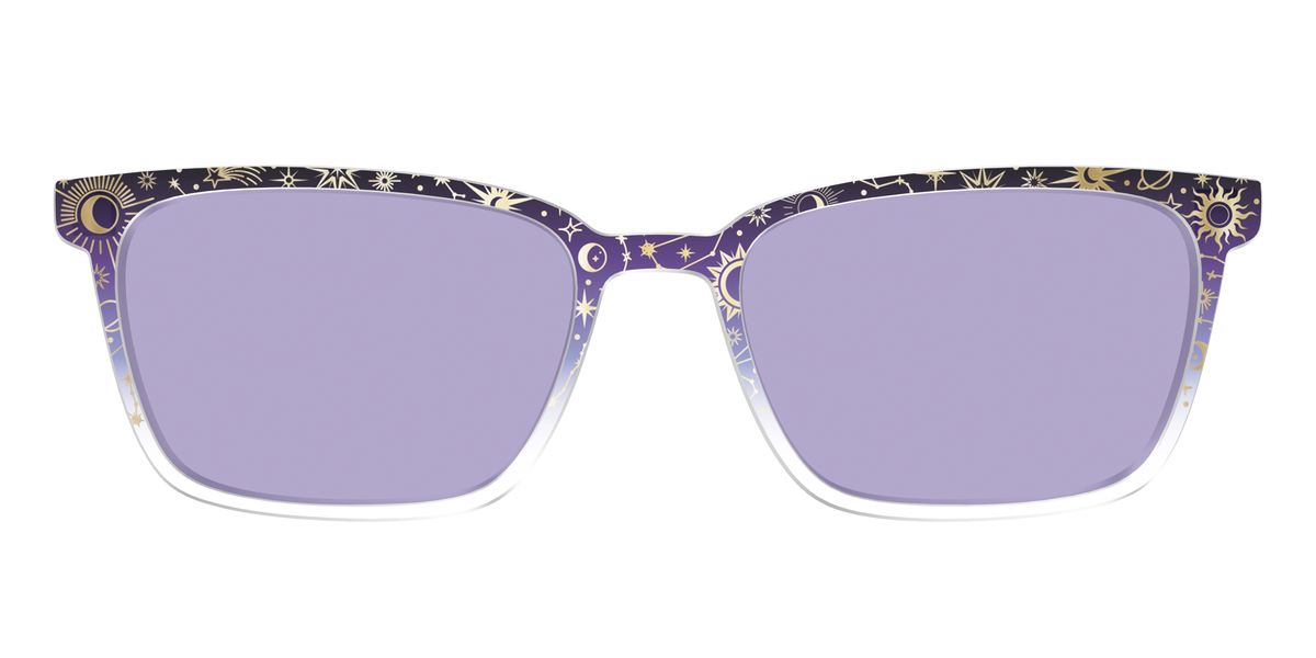The Mythical Foil Charms with Celestial Purple Lens - Front Top Image - Pair Eyewear