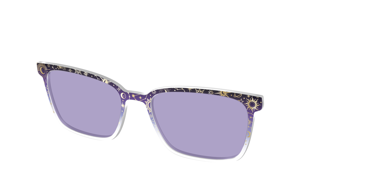 The Mythical Foil Charms with Celestial Purple Lens - Angle Top Image - Pair Eyewear