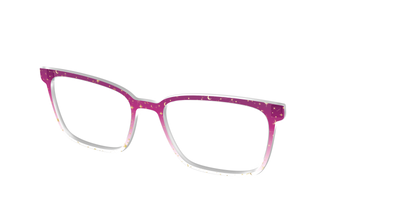 The Pink Ombre Gold Foil Crystal - Angle Top Thumbnail - Pair Eyewear