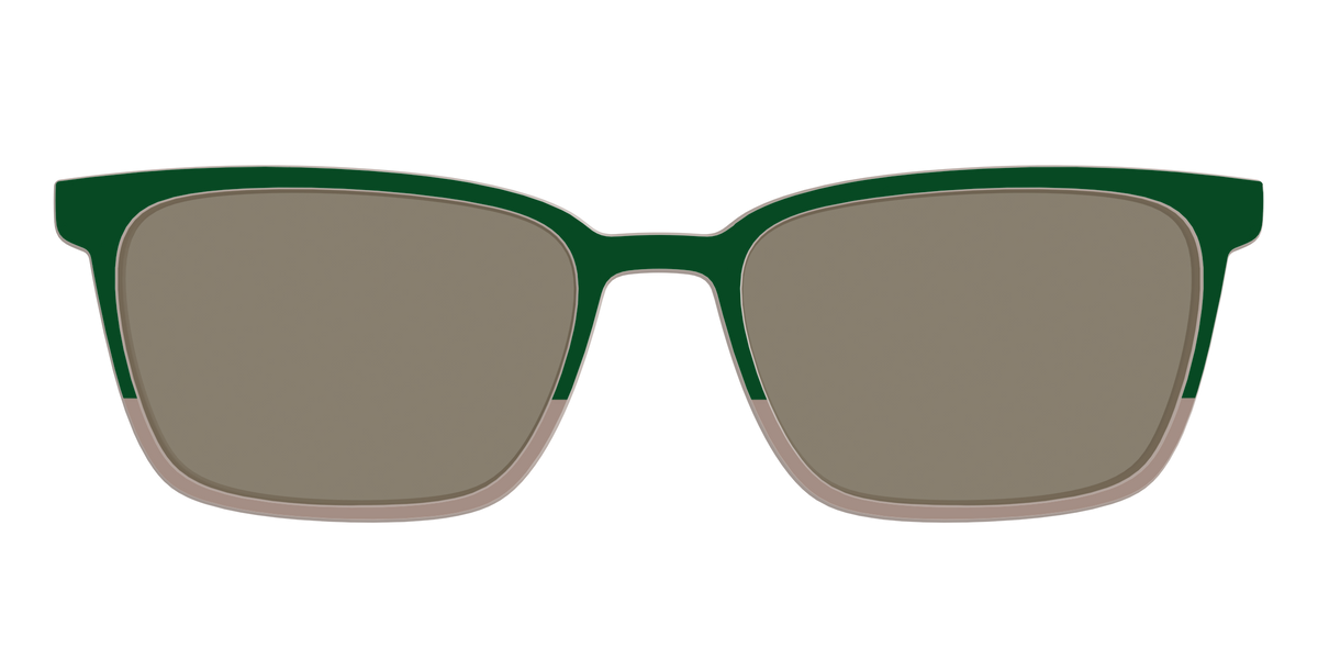 The Polarized Cedar & Sap Crystal Split Sun Top - Front Top Image - Pair Eyewear