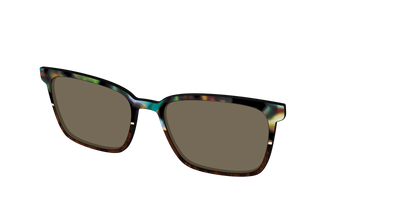 The Polarized Mirage Split with Gold Foil Sun Top - Angle Top Thumbnail - Pair Eyewear