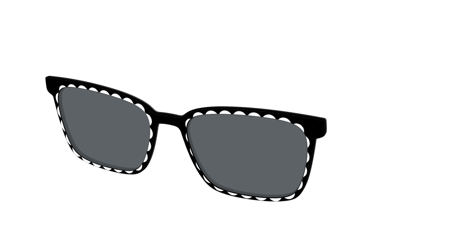 The Polarized Stylish Daisy Sun Top - Angle Top Image - Pair Eyewear