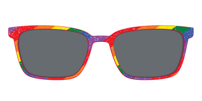 The Polarized Traditional Pride Flag Glitter Sun Top - Front Top Thumbnail - Pair Eyewear