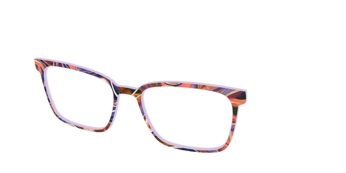 The Potion Marble with Gold Foil - Angle Top Image - Pair Eyewear