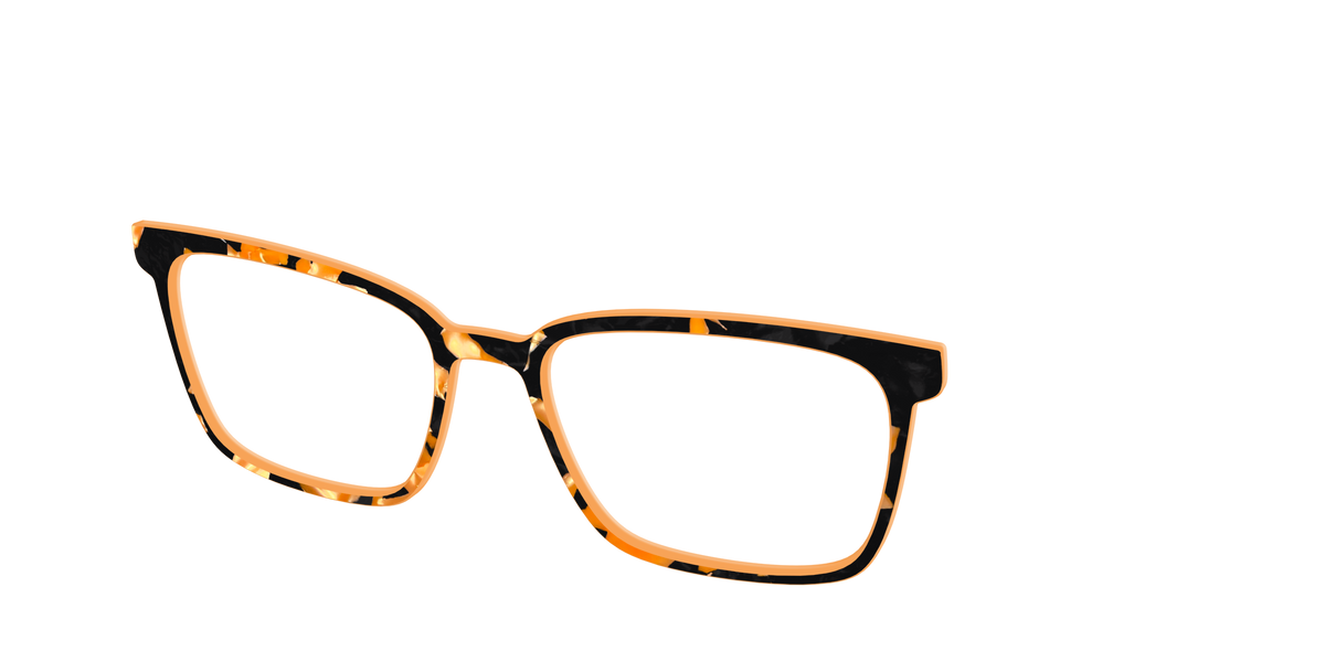 The Pumpkin Camo Pearl Tortoise - Angle Top Image - Pair Eyewear