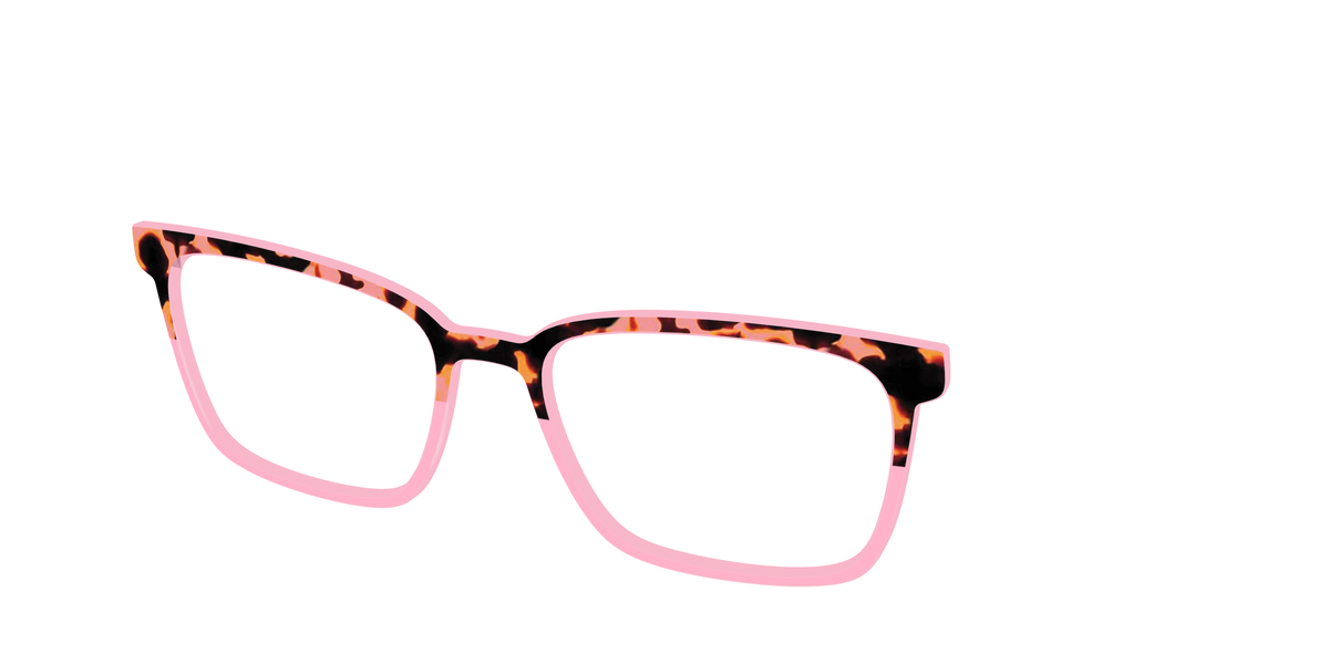 The Punch Tortoise Crystal Split - Angle Top Image - Pair Eyewear