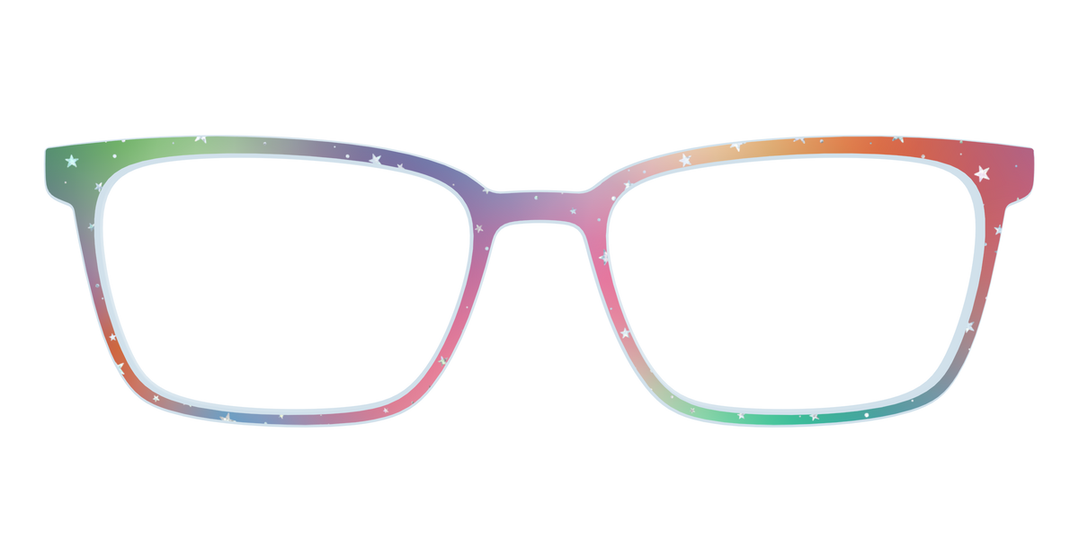 The Rainbow Holographic Celestial - Front Top Image - Pair Eyewear