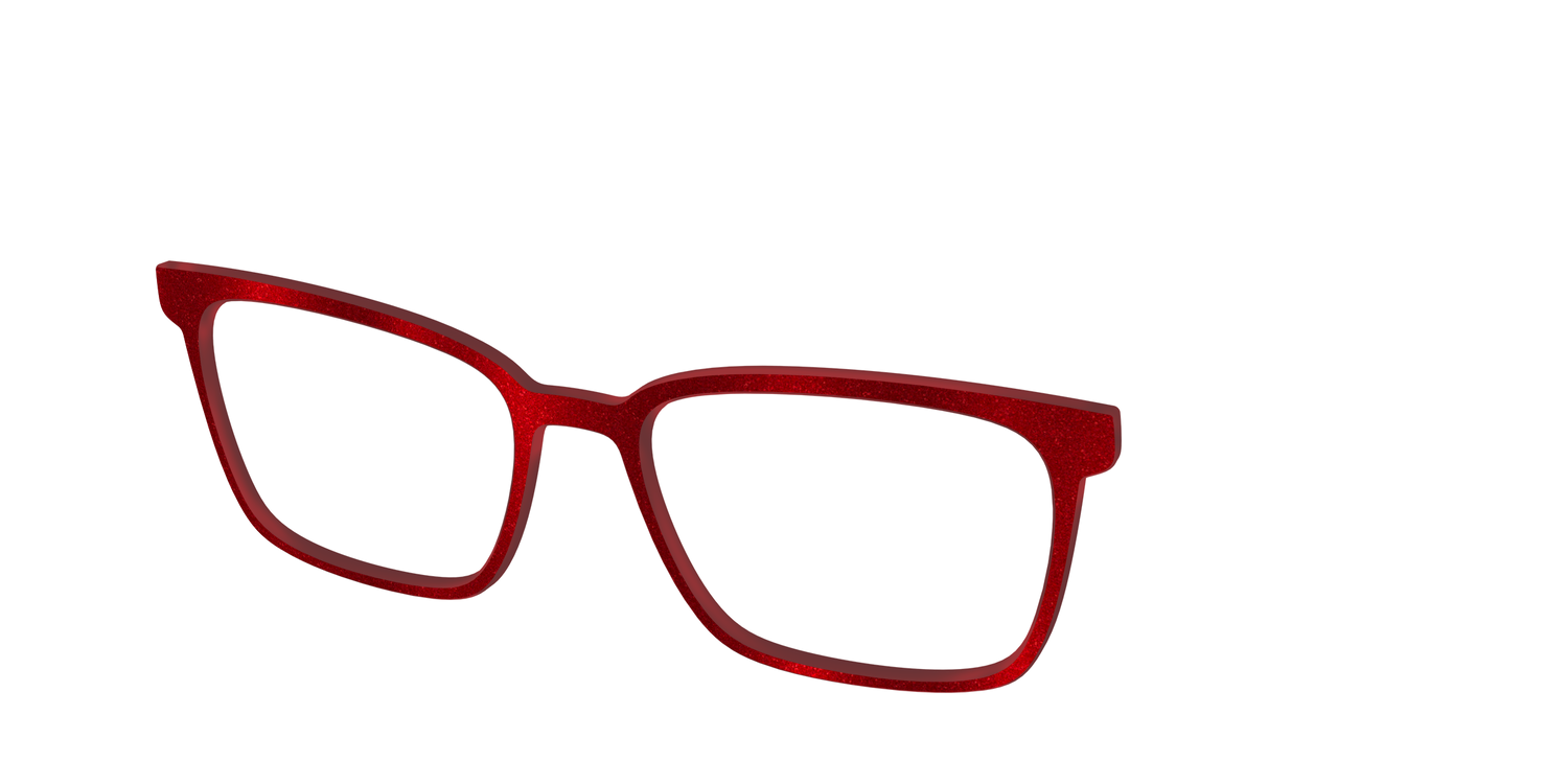 The Red Shimmer - Angle Top Image - Pair Eyewear
