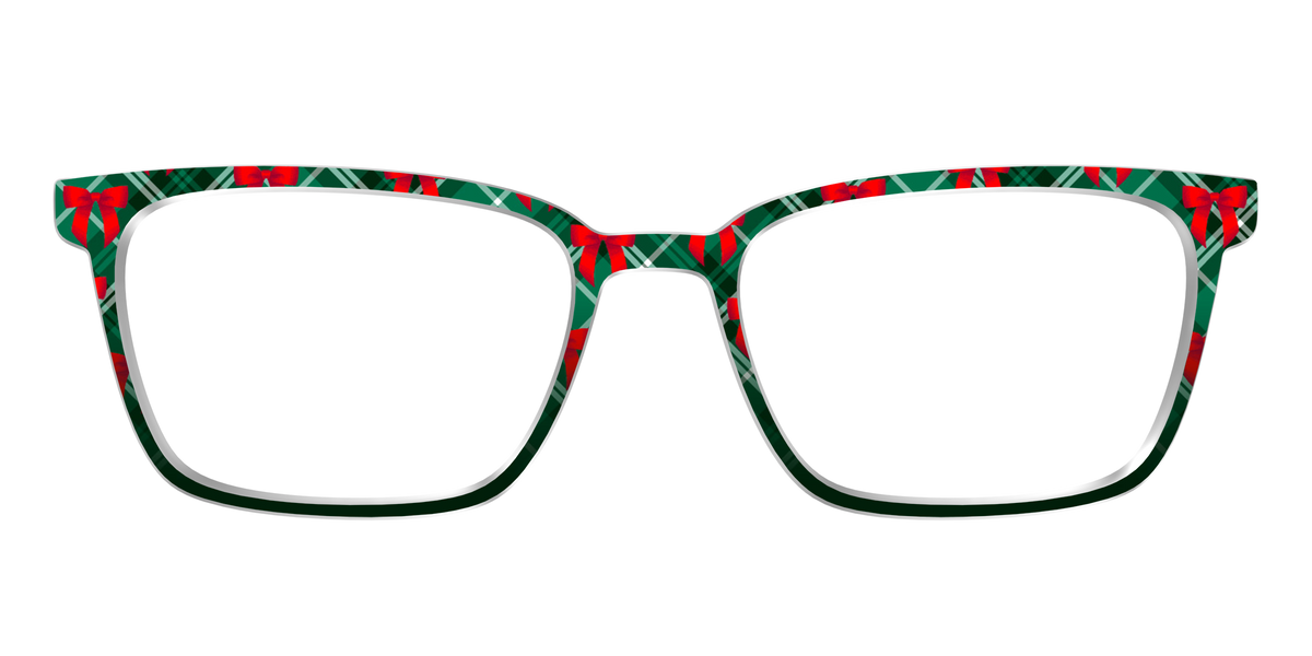 The Ribbon-Clad Plaid - Front Top Image - Pair Eyewear