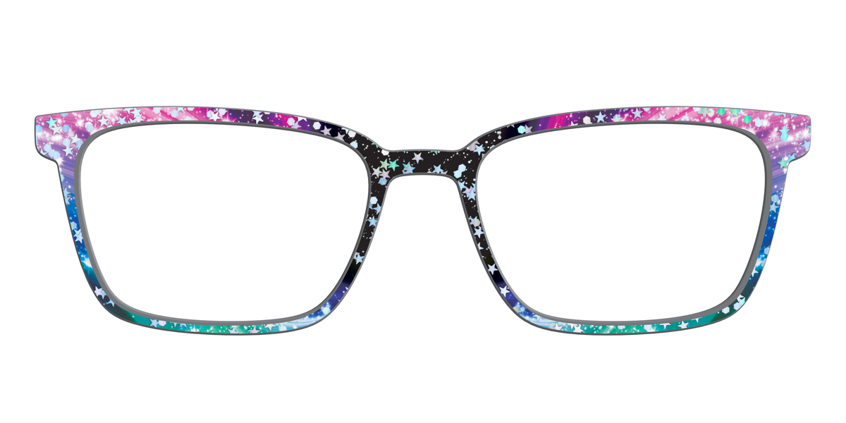 The Stella Nebula with Star Glitter - Front Top Image - Pair Eyewear