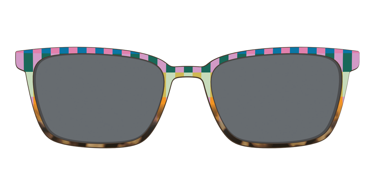The Polarized Summer Stripes Tortoise Sun Top - Front Top Image - Pair Eyewear