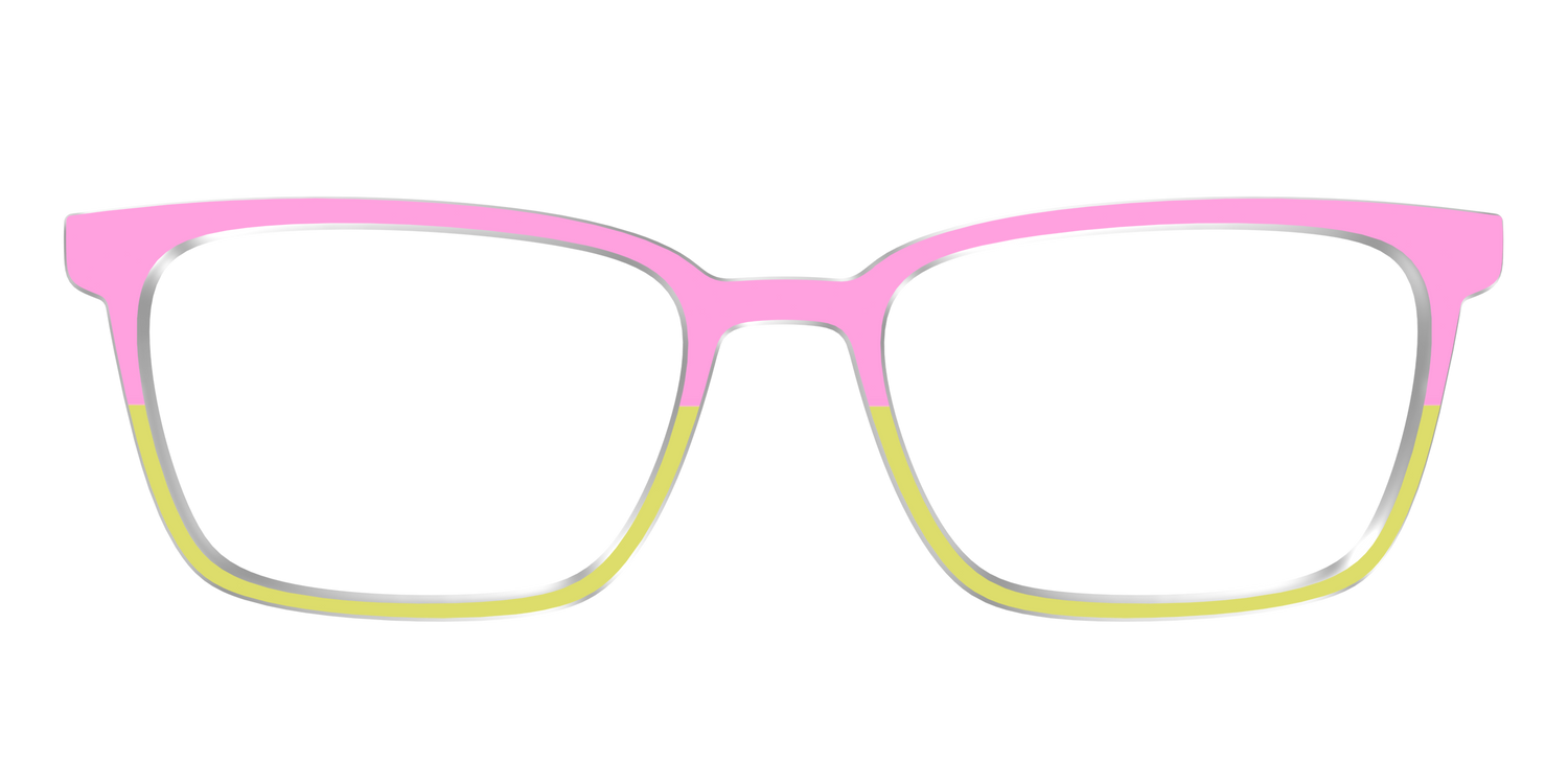 The Sweet Pea & Chartreuse Split - Front Top Image - Pair Eyewear
