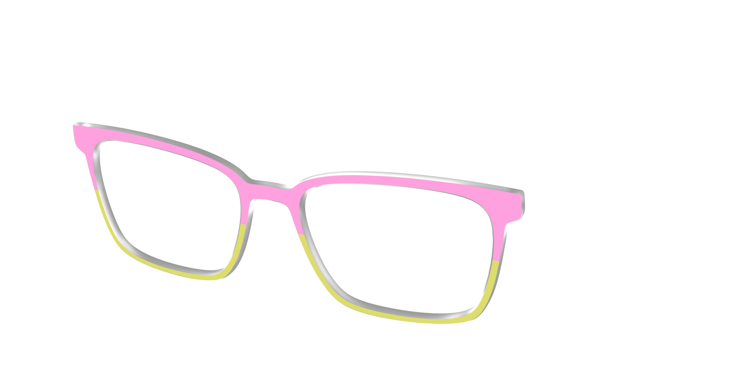 The Sweet Pea & Chartreuse Split - Angle Top Image - Pair Eyewear