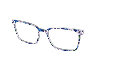 The Tropical Blue Blossoms - Angle Top Thumbnail - Pair Eyewear
