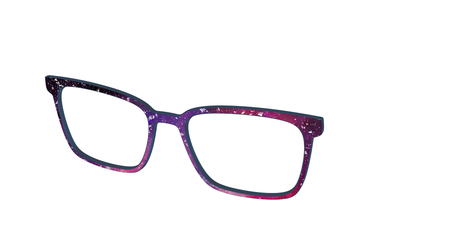 The Twilight Sky with Holographic Glitter - Angle Top Image - Pair Eyewear