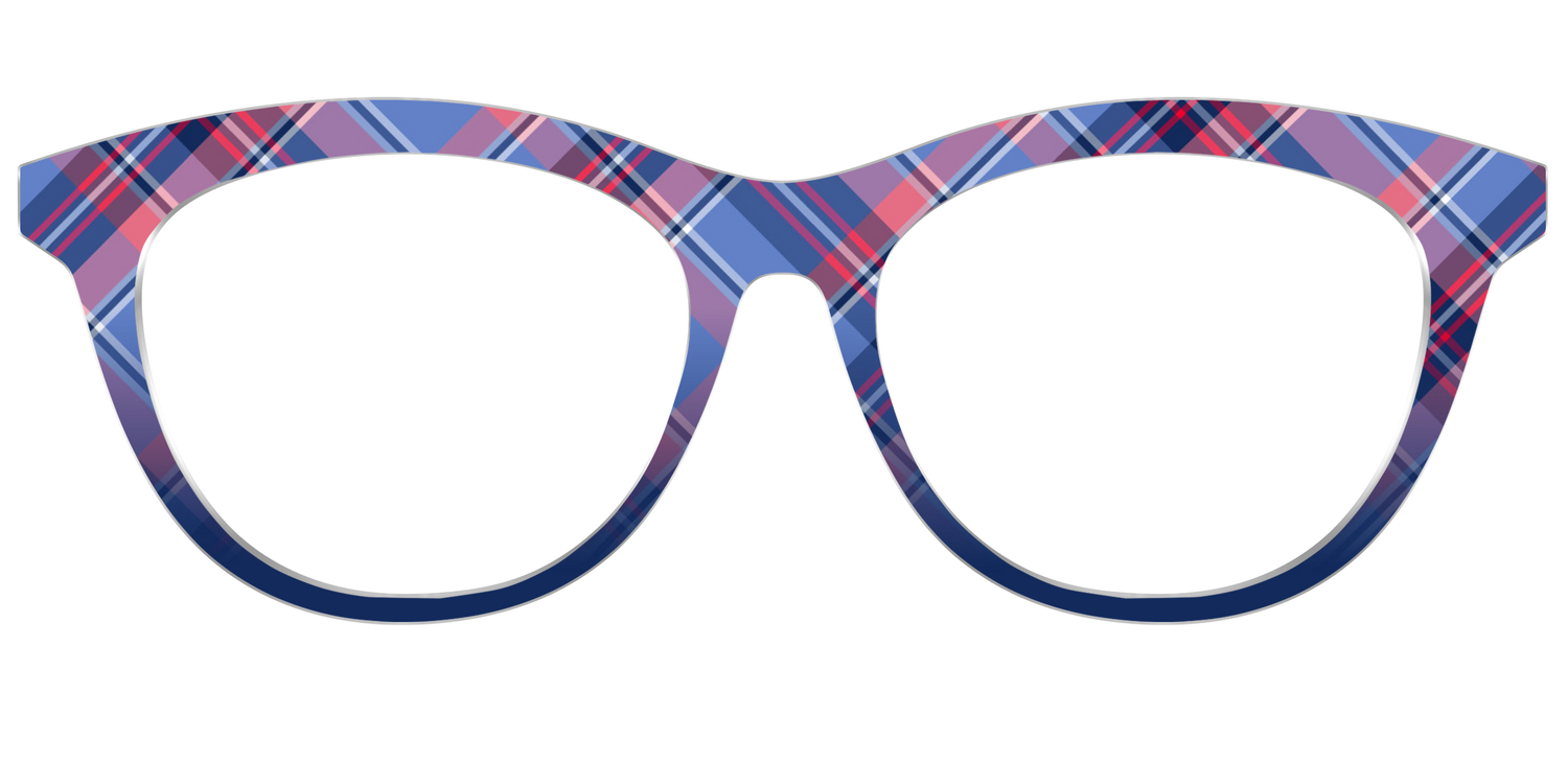 The Admiral Plaid - Front Top Image - Pair Eyewear