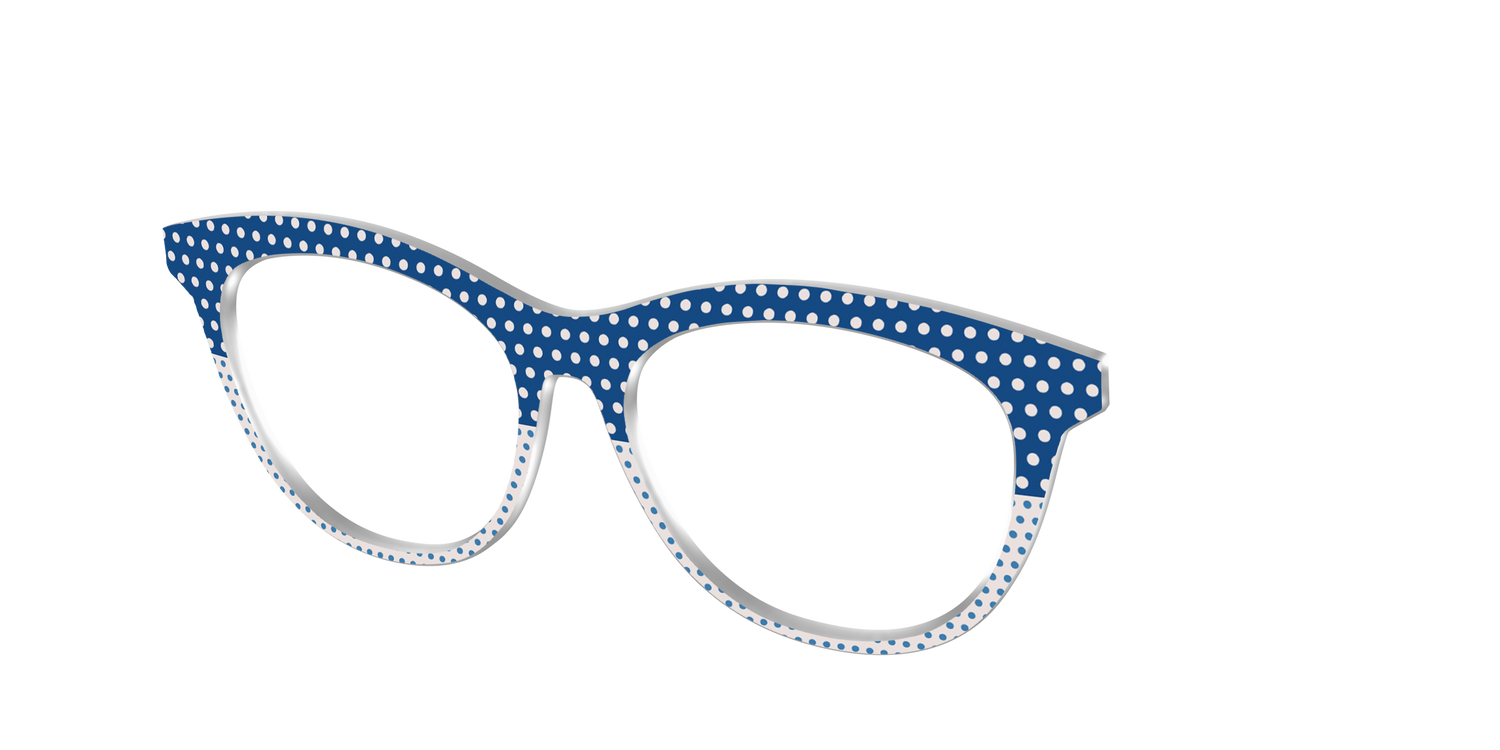 The Aegean Polka Dot Print Mix - Angle Top Image - Pair Eyewear