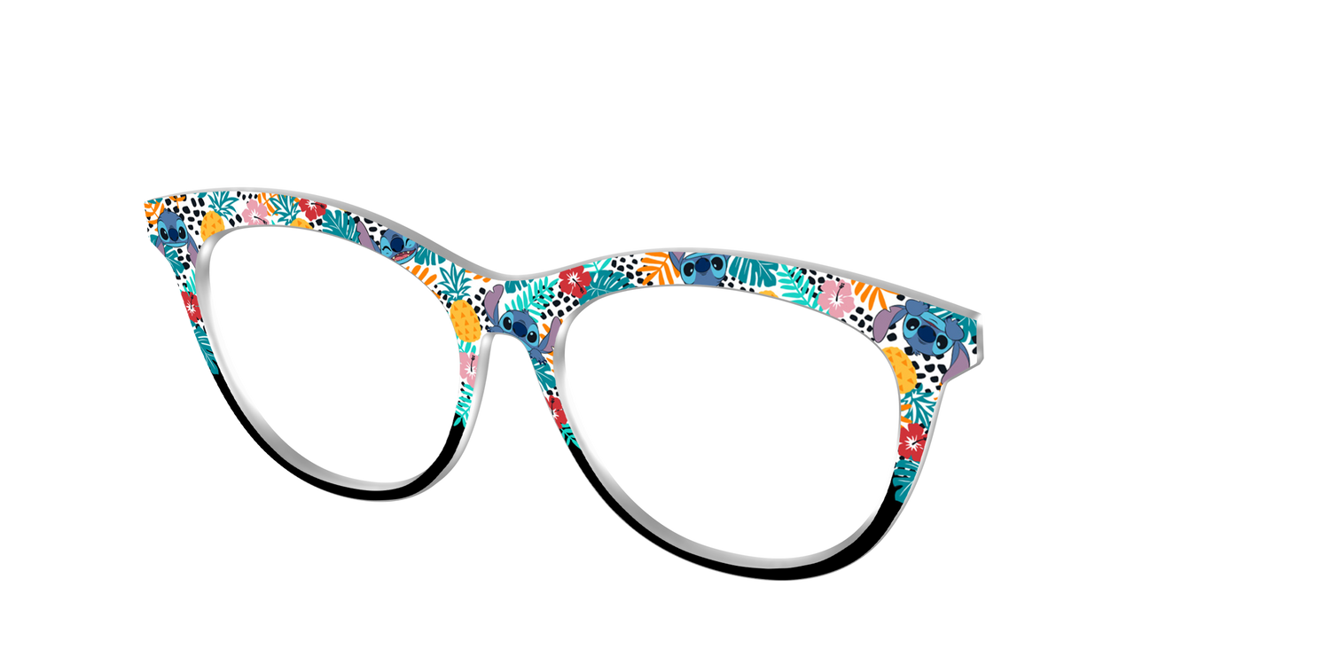 Aloha Tropical Blooms - Angle Top Image - Pair Eyewear