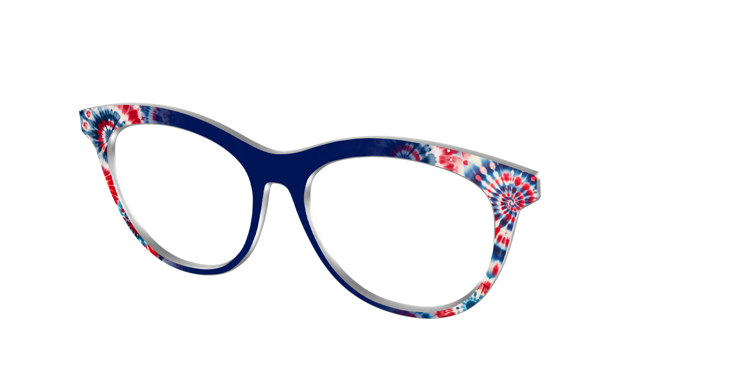 The Americana Tie-Dye - Angle Top Image - Pair Eyewear
