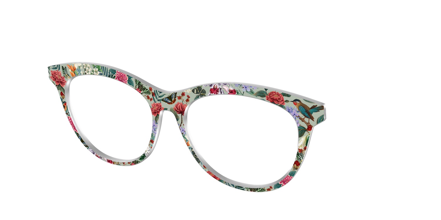 The Antique Floral - Angle Top Image - Pair Eyewear