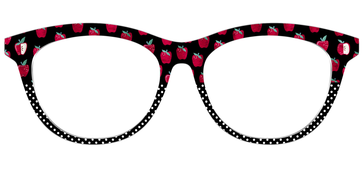 The Apple Polka Dot Split - Front Top Image - Pair Eyewear
