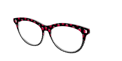 The Apple Polka Dot Split - Angle Top Thumbnail - Pair Eyewear