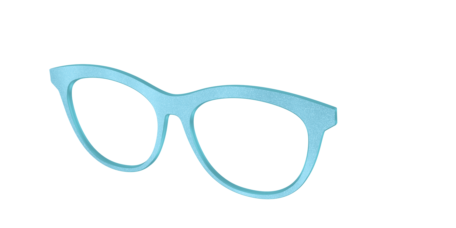 The Aqua Shimmer - Angle Top Image - Pair Eyewear