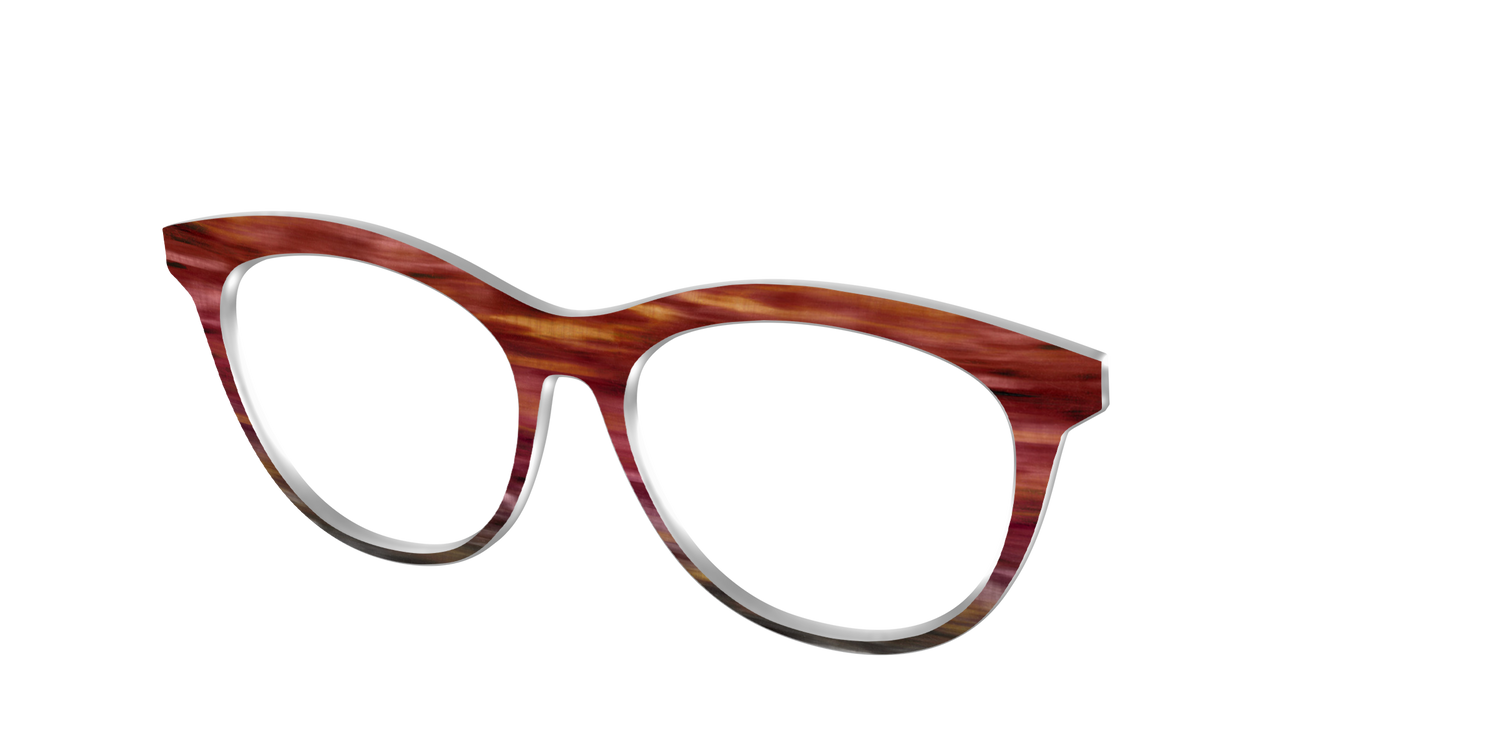 The Auburn Gradient Horn - Angle Top Image - Pair Eyewear